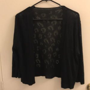 Black cheetah cardigan